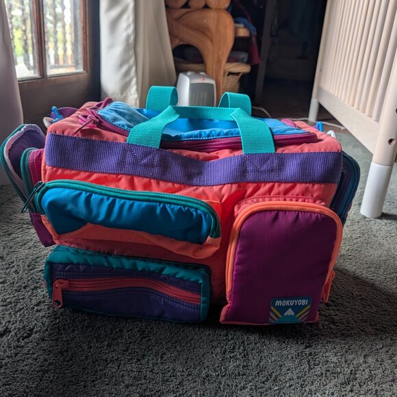 mokuyobi camp bag - blue melon - discontinued color - Like-new - Picture 3 of 5